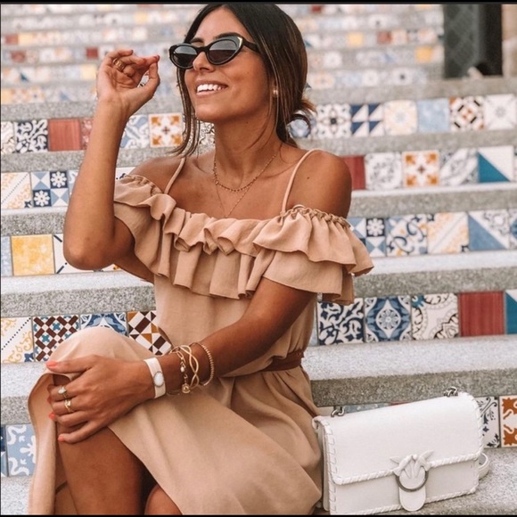 Zara Textured Ruffled Dress - Picture 7 of 13